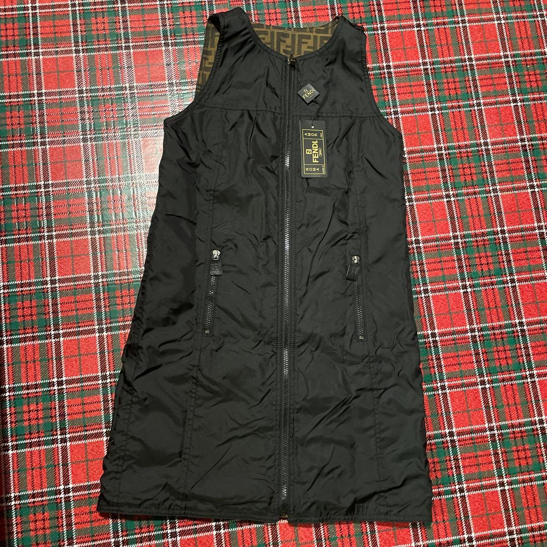 フェンディ♡リバーシブルズッカ柄　ノースリーブワンピース♡ベスト　サイズ40