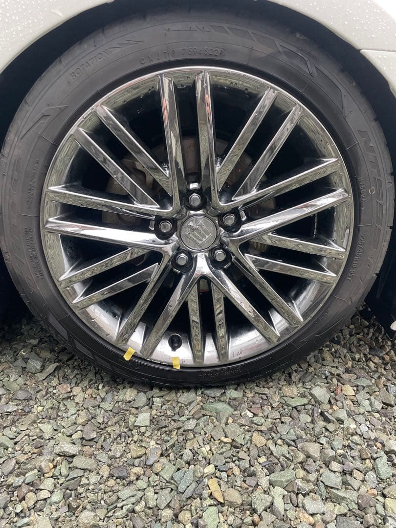 週末限定価格　210クラウン アスリート　 スパッタリング ホイールタイヤセット