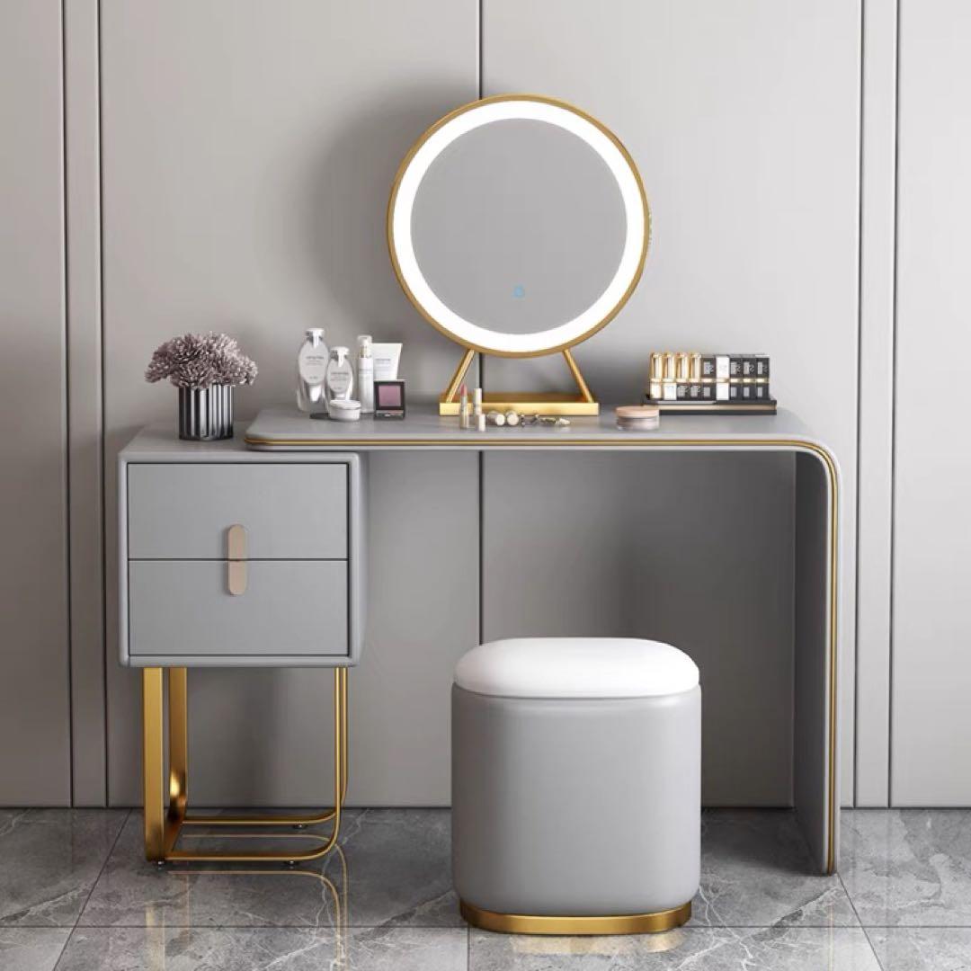 ベージュ　イタリア式高級ドレッサーセット4点セット