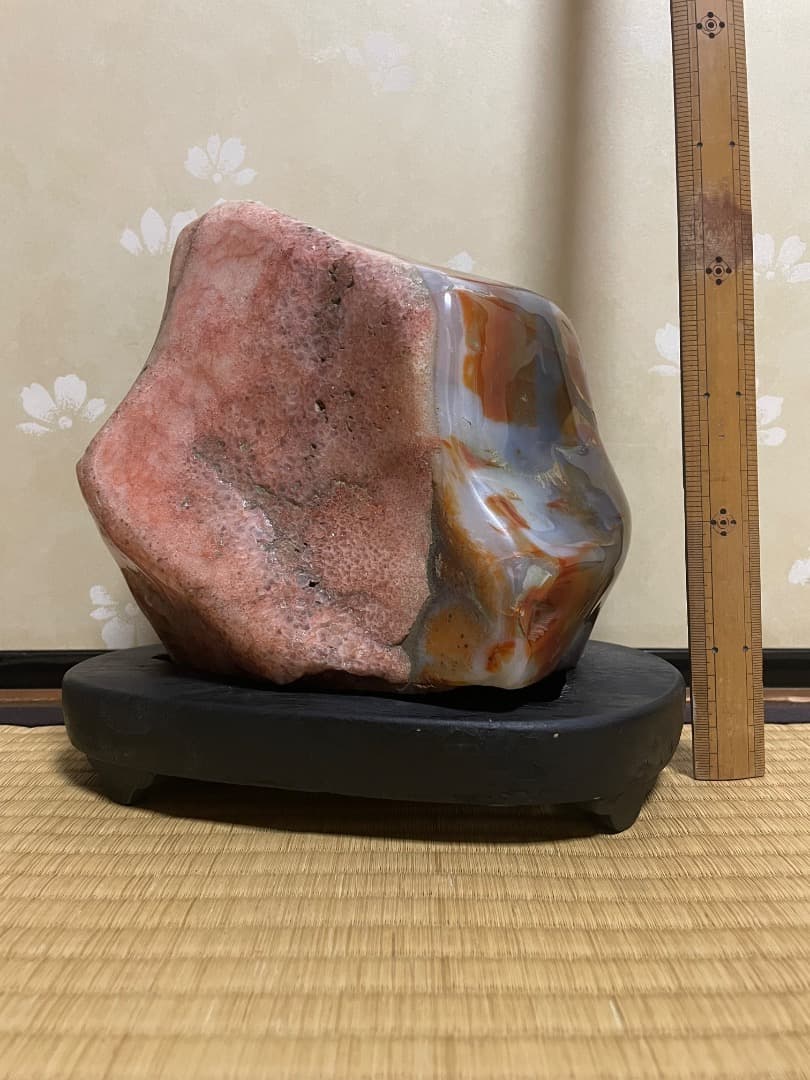 天然石 観賞石　台座付