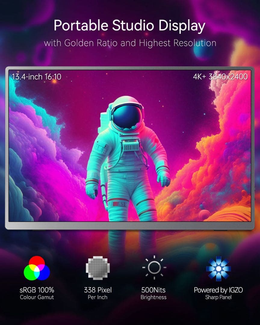 Intehill ポータブルモニター13.3インチ フルHD U13NA