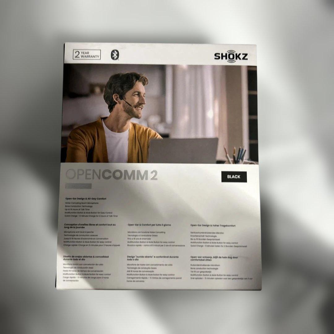 ジャンク品　SHOKZ OPENCOMM2 骨伝導イヤホン