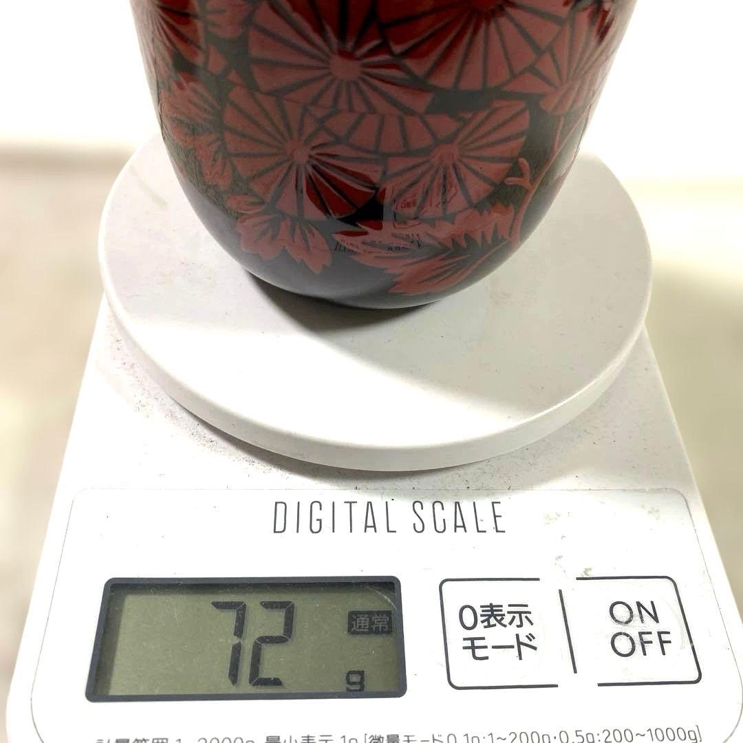 J-48 大棗　清峰銘『鵬雲斎好写 朱菊絵』　蒔絵　漆芸　茶道具　美術品　工芸品