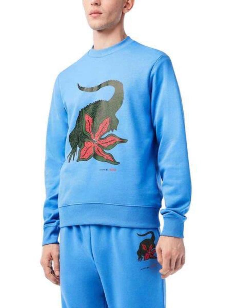 LACOSTE × NETFLIX ワニロゴクルーネックスウェット　トレーナー