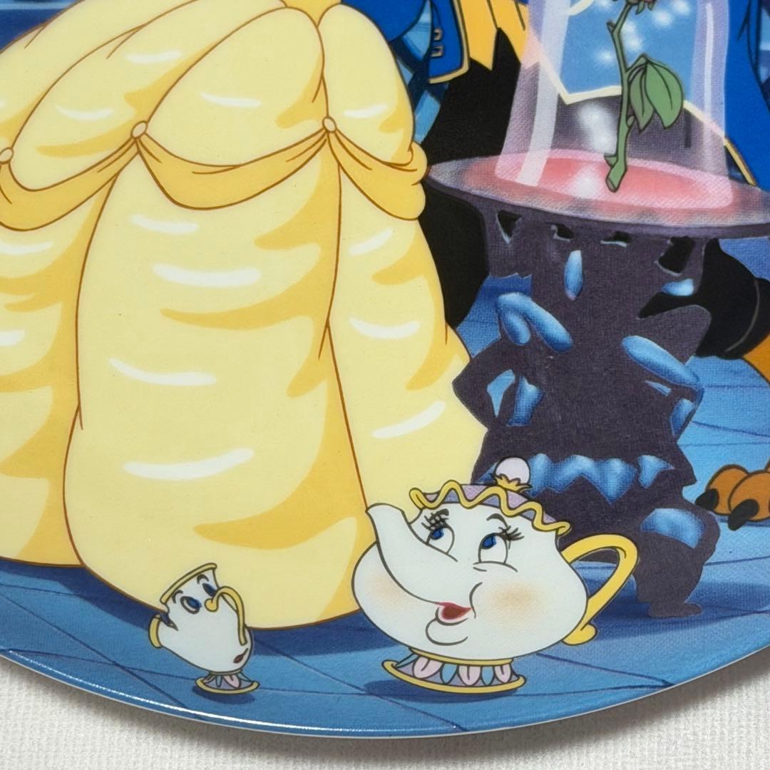 希少☆ディズニー 美女と野獣 絵皿 Learning to Love 認定書付