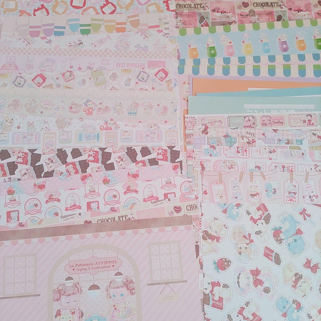 ayyjewel❣️紙もの詰め合わせ 大量 まとめ売り メモ デザインペーパー