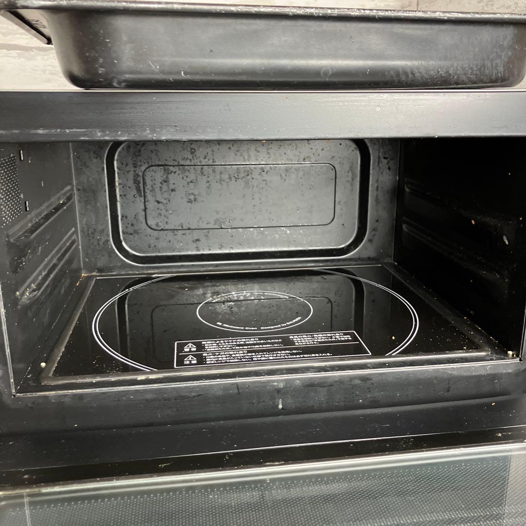 BALMUDA オーブンレンジ K04A-SU 動作確認済み 皿ガラスひび有