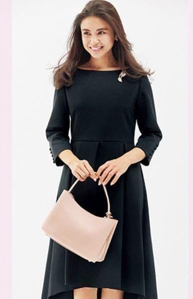 滝沢眞規子さん着用／VERY掲載／23区 ダブルクロス ワンピース 40