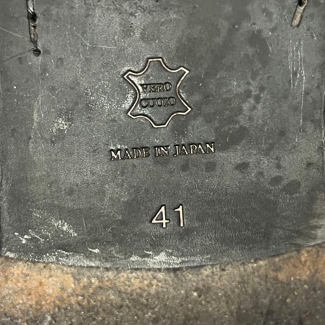 PADRONE サイドジップ チャッカブーツ 41 ブラック ヌバック