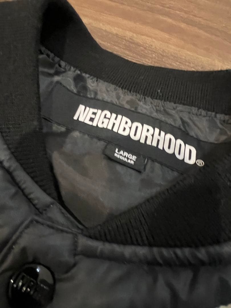 ジャケット・アウター NEIGHBORHOOD CHECKER DOWN JACKET L WHITE