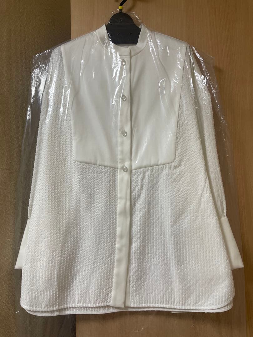 【新品未使用】yori shirocon タキシードリボンブラウス ホワイト