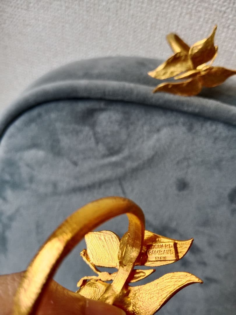 Edouard Rambaud エドワールランボー 蝶 ナプキンリング 3個