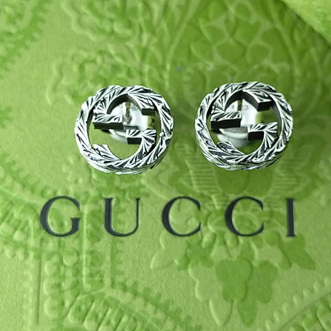 ★SALE★【GUCCI】インターロッキング　　G　アラベスク　ピアス　1458