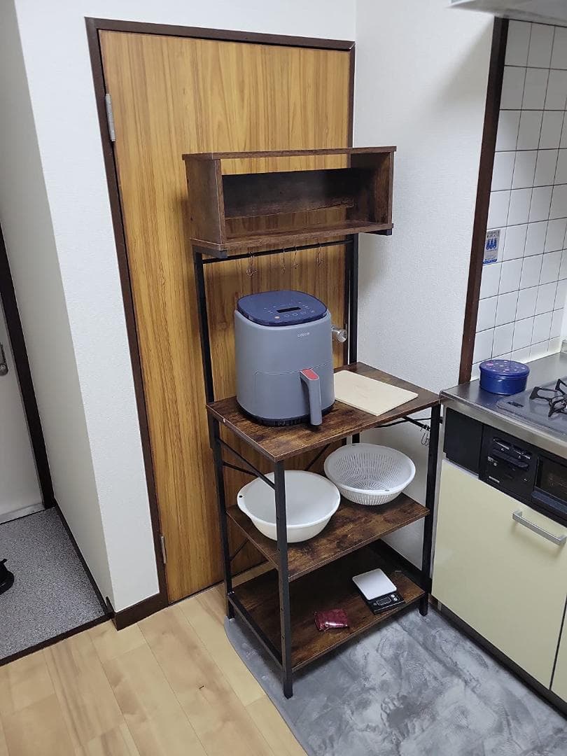 キッチンラック ヴィンテージ 便利で実用的なデザイン 収納