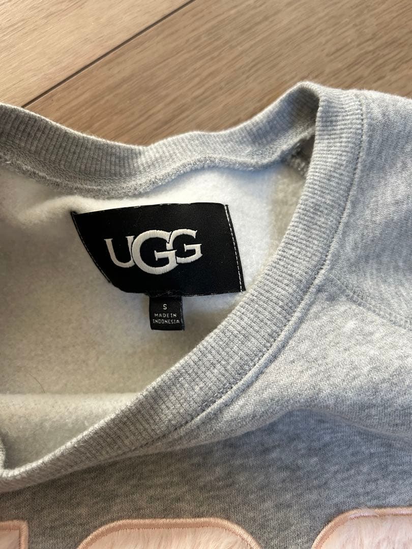 UGG スウェット GREY HEATHER/SONORA グレー ピンク