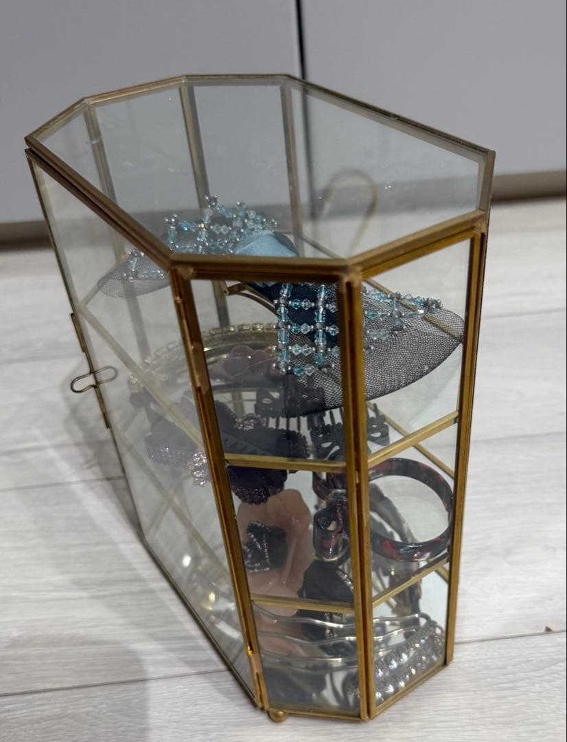 アンティーク　ガラスケース