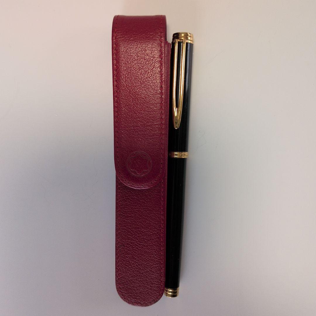 Waterman18k Ideal 万年筆 とモンブランペンケース