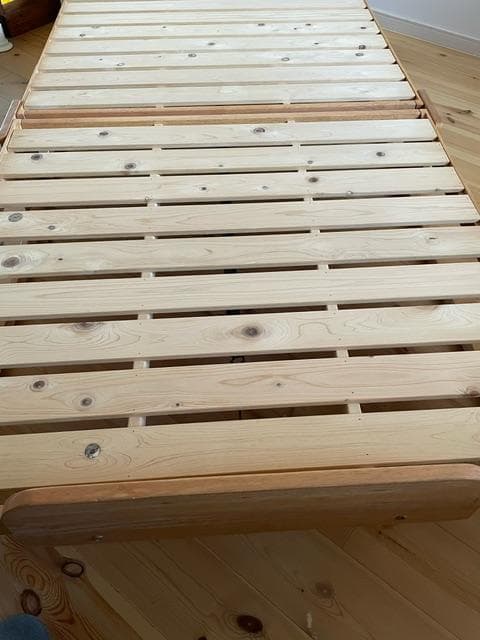 中居木工　国産ひのきすのこ折りたたみベッド（2008年　シングル）