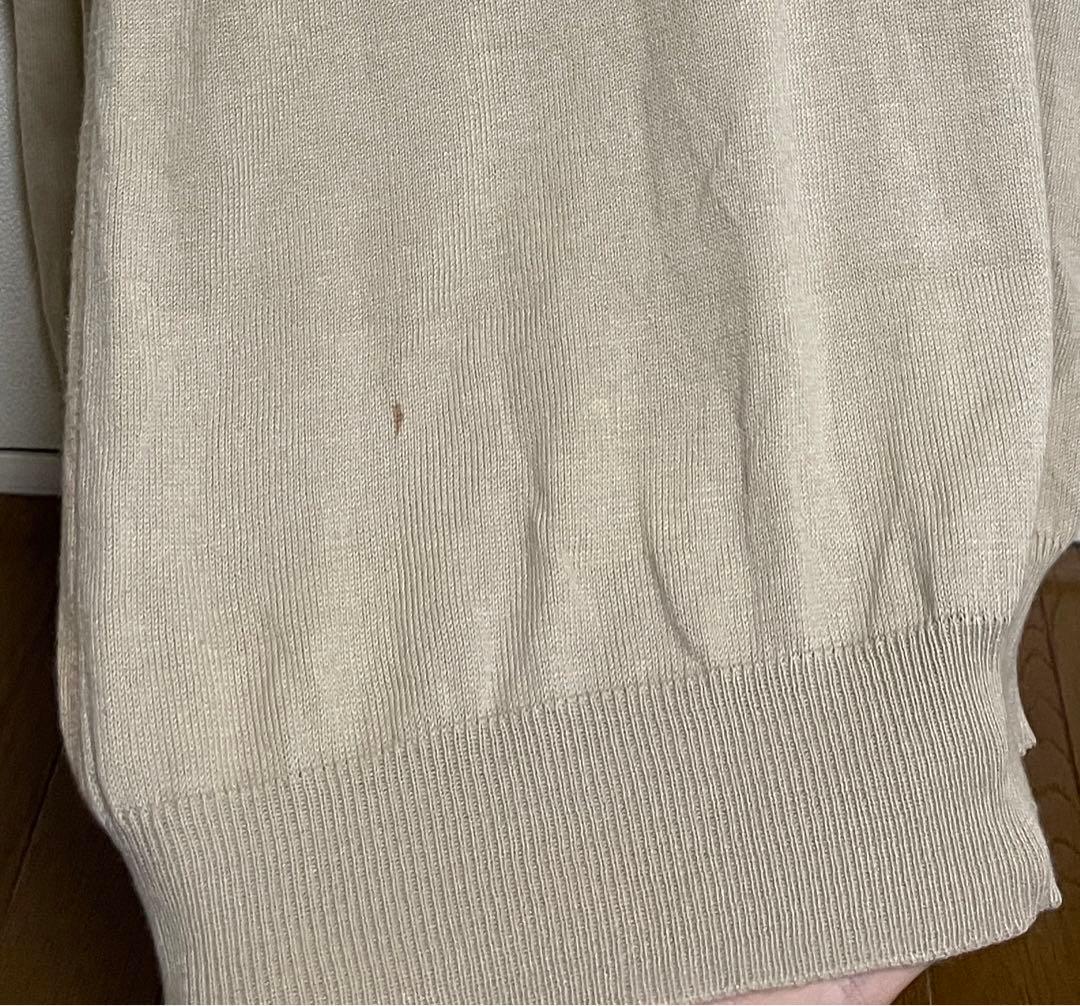 マルタンマルジェラ ベージュ Vネック セーター 長袖