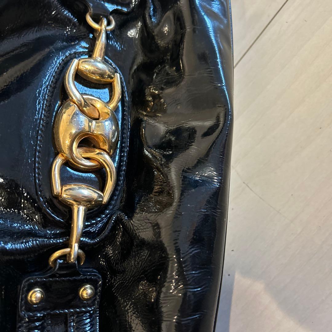 めりーグッチ ホースビット バンブー レザー ハンドバッグ ショルダー