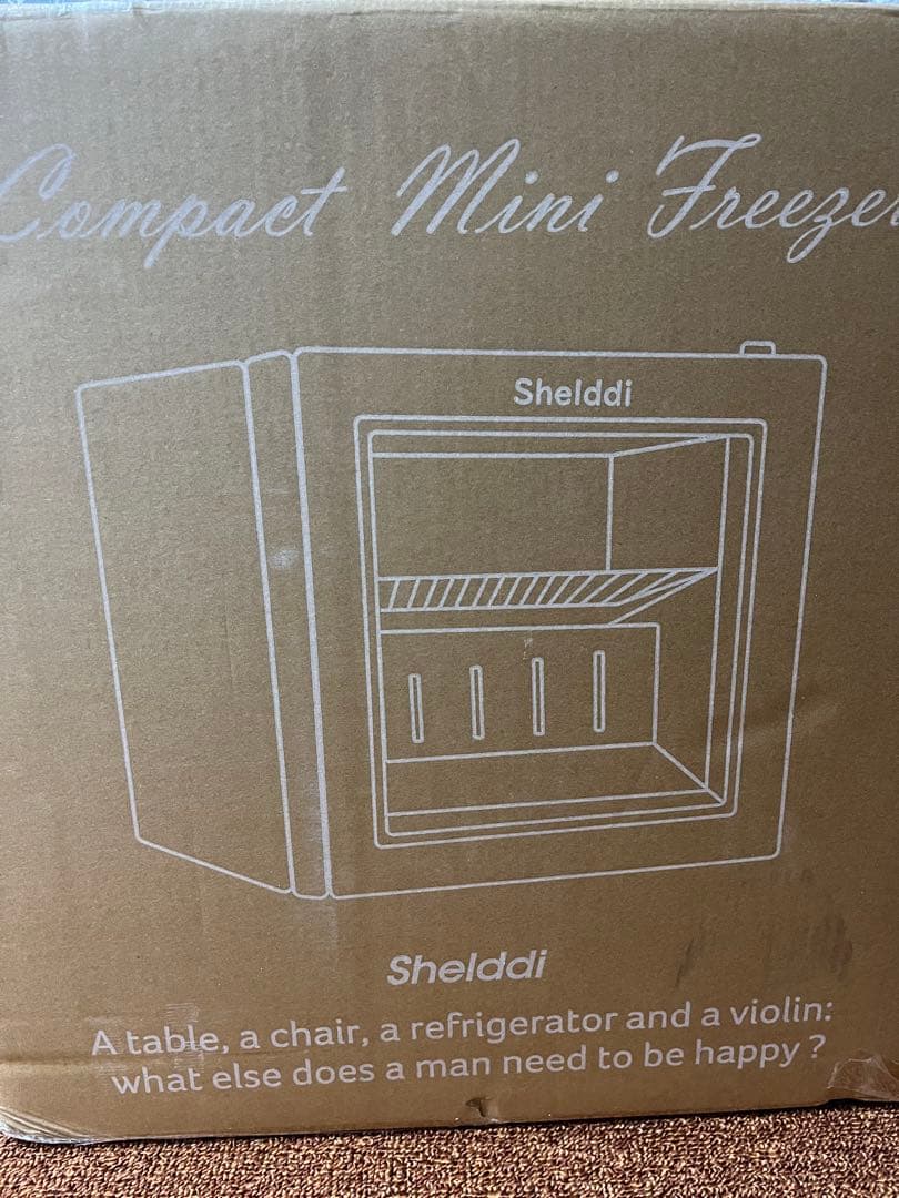 Shelddi ミニ冷凍庫 小型 家庭用 35L 透明ガラスドア 一人用 静音