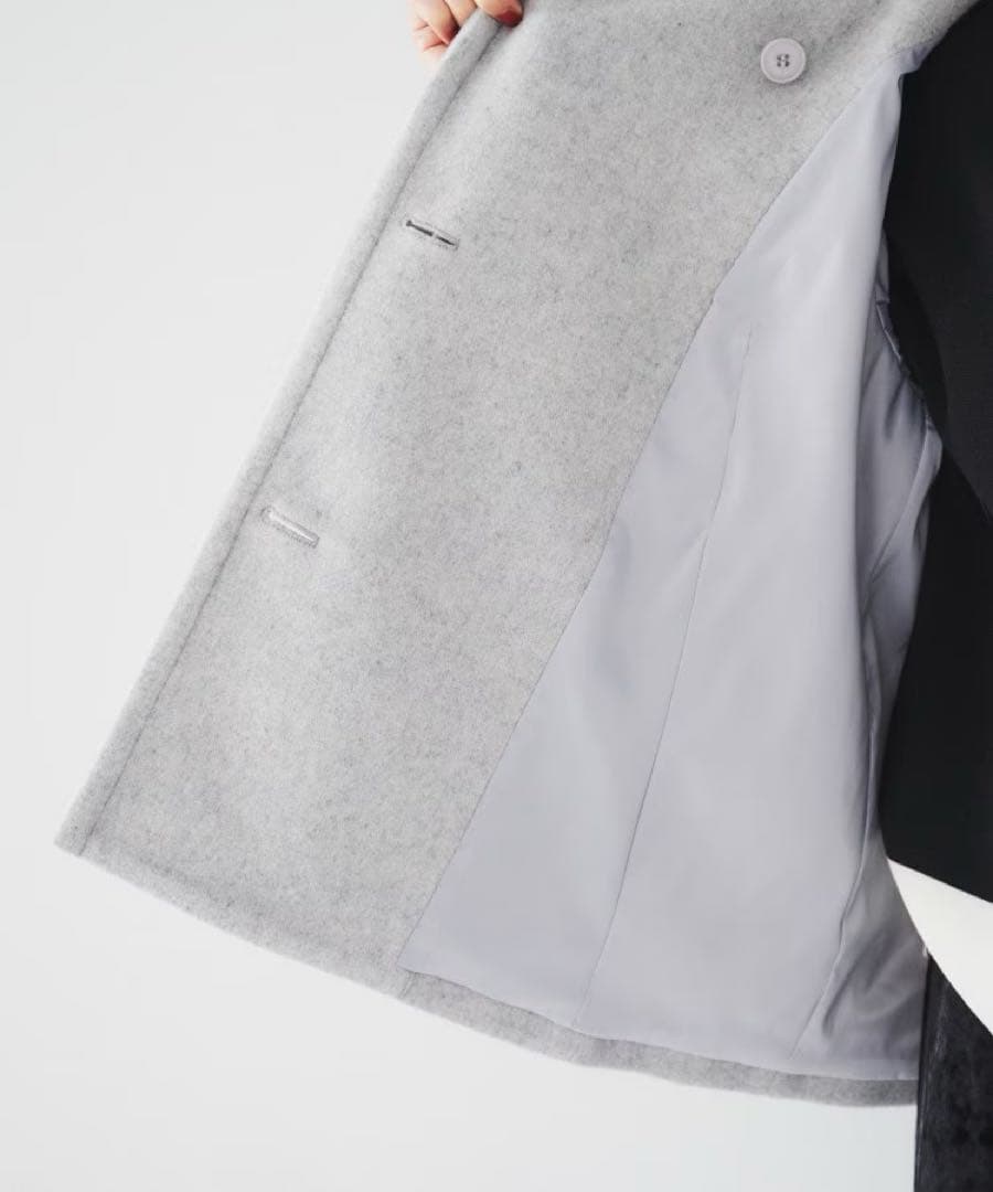 UNTITLED 2024AW 2WAYウールショートコート スーパー100’S