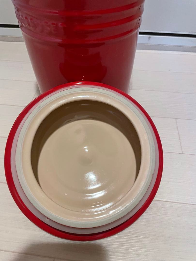 ル・ クルーゼ キャニスター フードストッカー レッド 特大