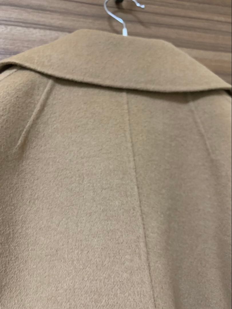 S Max Mara エスマックスマーラ ダブルブレスト ピーコートキャメル