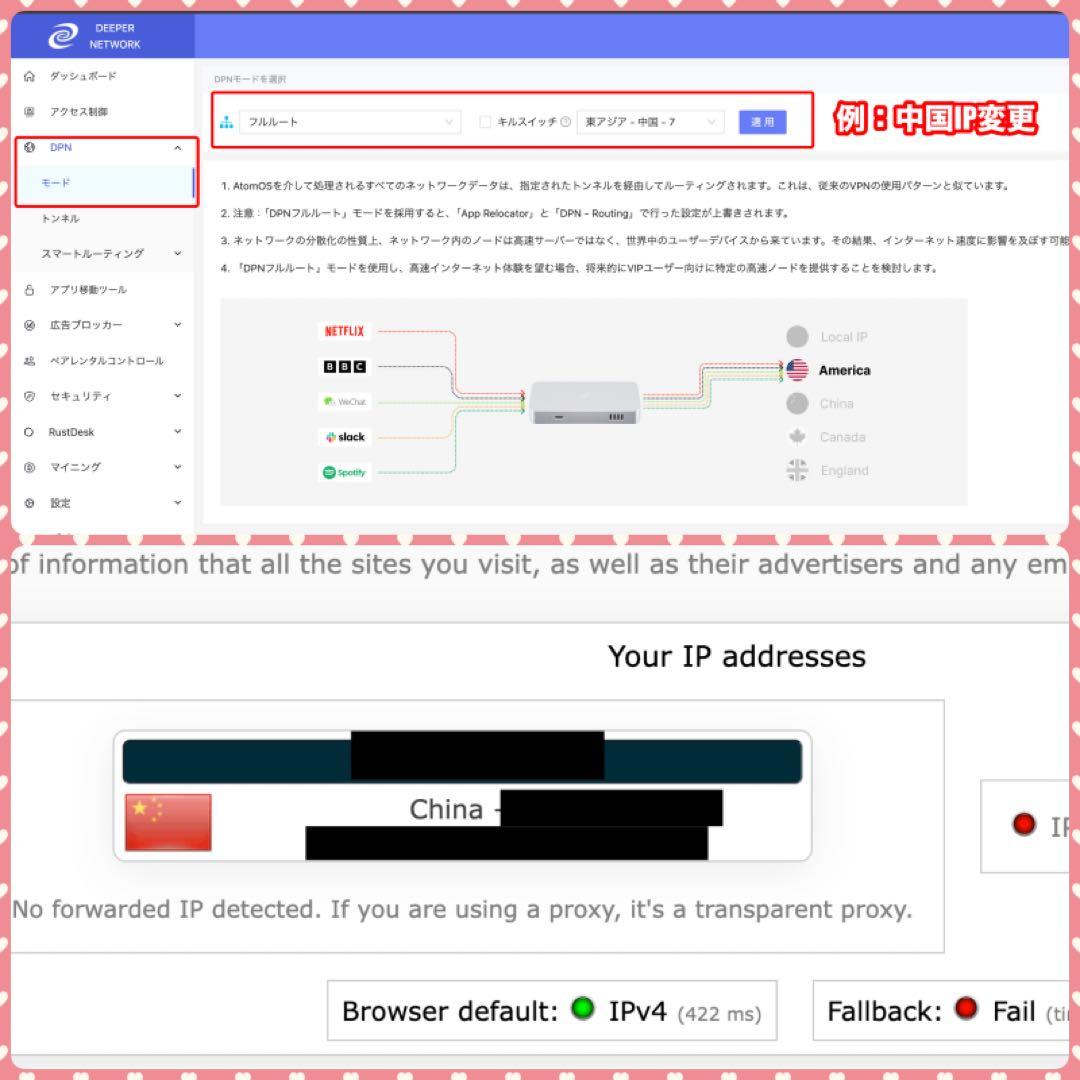 【匿名送料込】分散型VPN deeper connect nano世界&中国IP