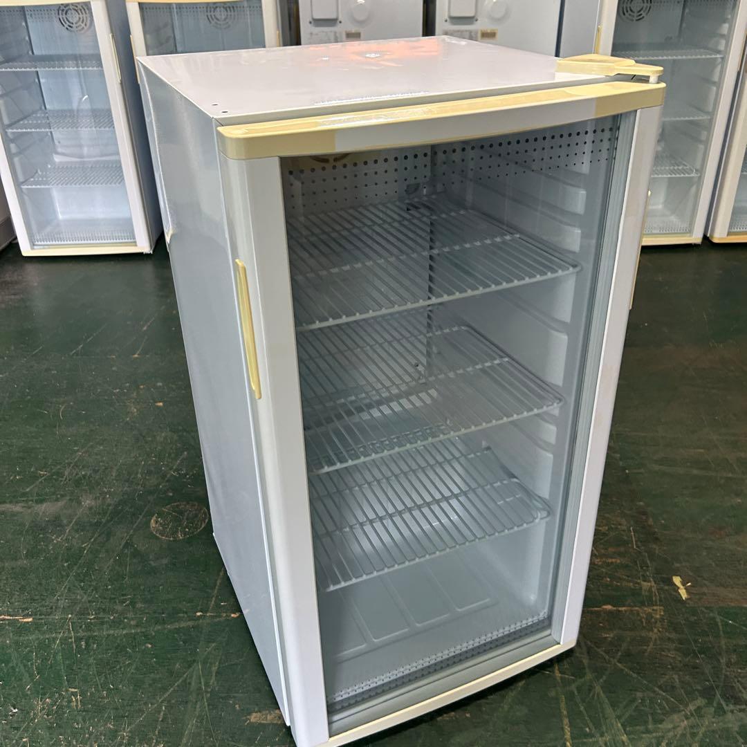 123業務用 冷蔵ショーケース オフィスコンビニ XW-105 左右開き 小型