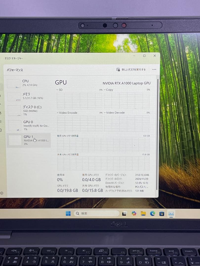 Windowsノート本体 Dell precision 3571 i7-12800H RTX A1000