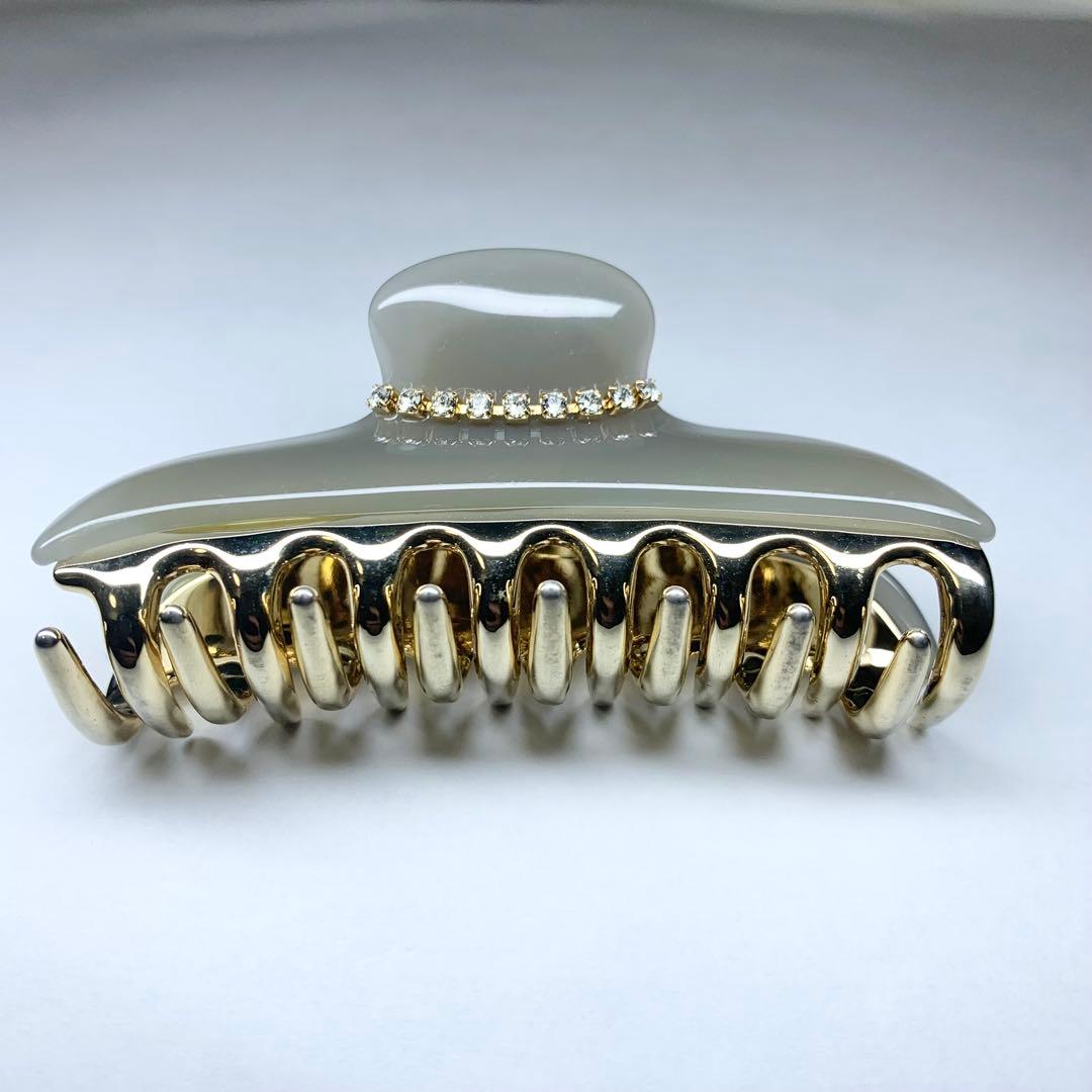 美品 acca アッカ ヘアクリップ ニューコラーナ ラインストーン M 保存袋