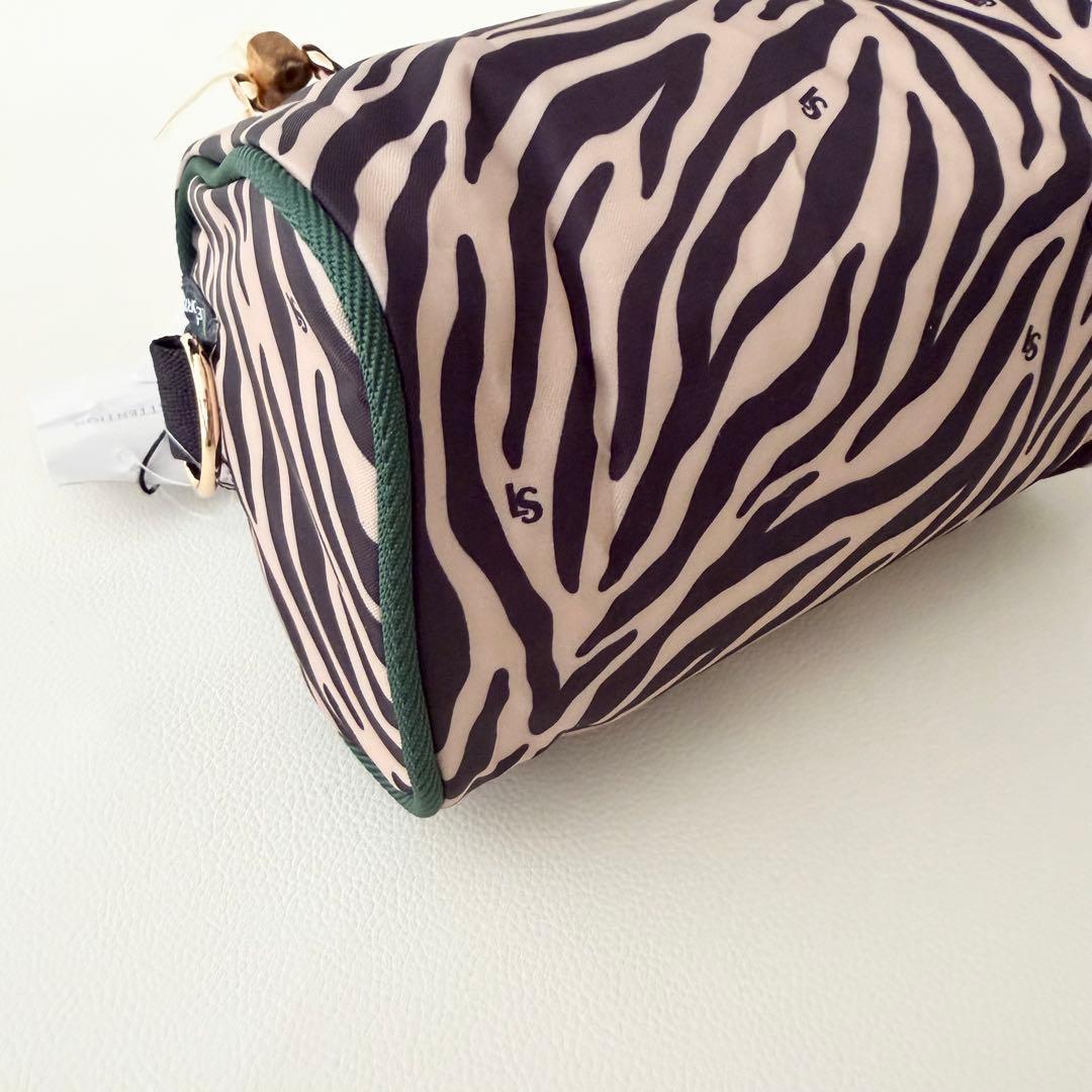 新品タグ付 【レスポートサック】バンブーハンドル 2way ミニボストン ゼブラ