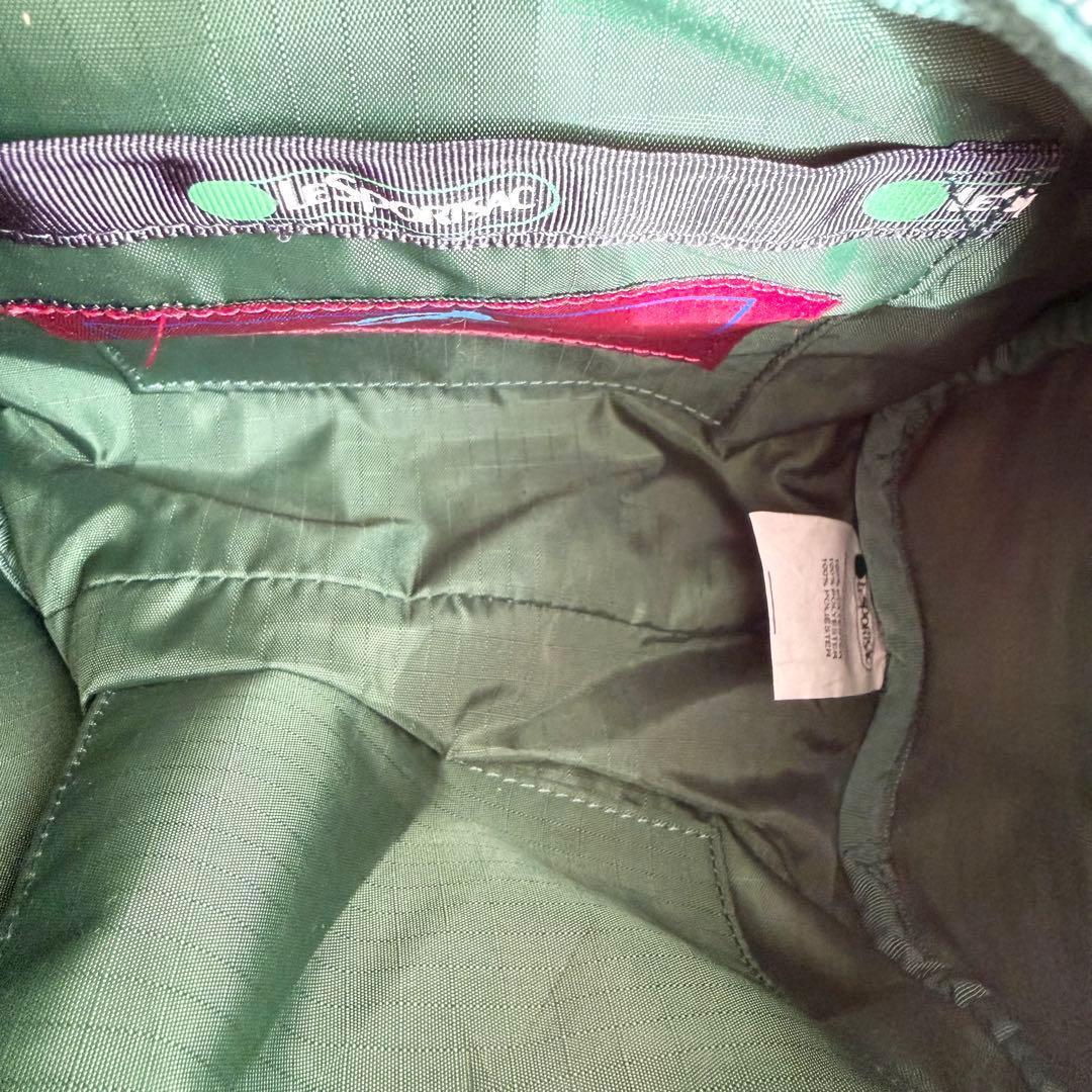 新品タグ付 【レスポートサック】バンブーハンドル 2way ミニボストン ゼブラ