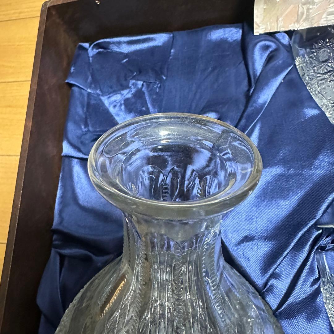 未使用 美品 ボヘミア クリスタル 500PK デキャンタ ワイングラス 6客