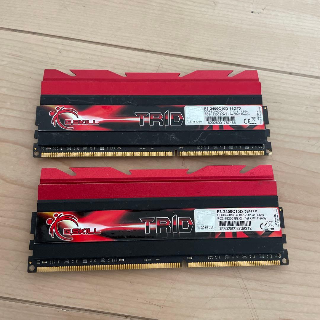 メモリー DDR3 G.SKILL TRIDENT X F3-2400C10D-16GTX