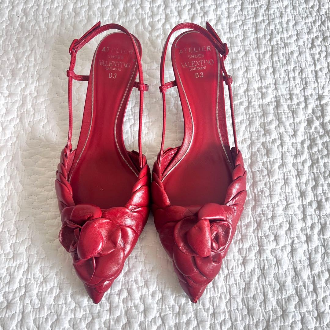 ヴァレンティノ ガラヴァーニ ATELIER フラワーパンプス 花 ミュール