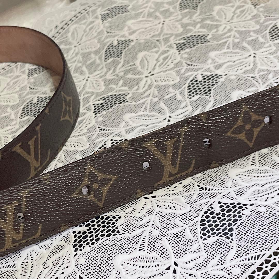 Louis Vuitton ルイヴィトン モノグラム レザーベルト ユニセックス