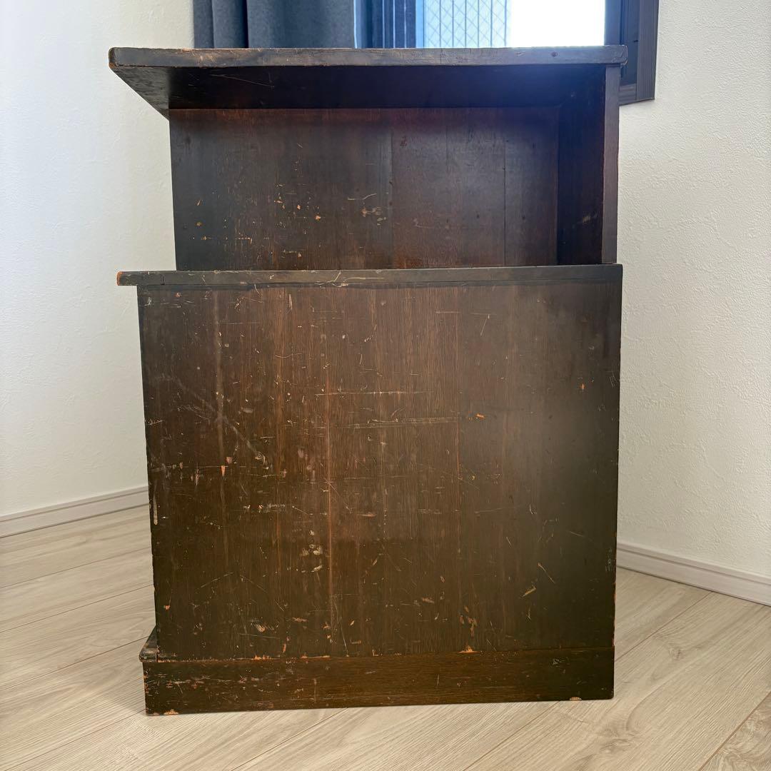 昭和レトロ 木製 小引き出し 収納棚 古家具 アンティーク 作業台