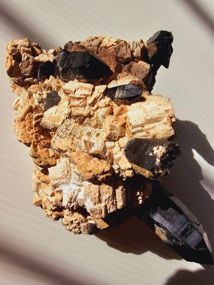 約750gあり★チベット産 モリオン(黒水晶)クラスター