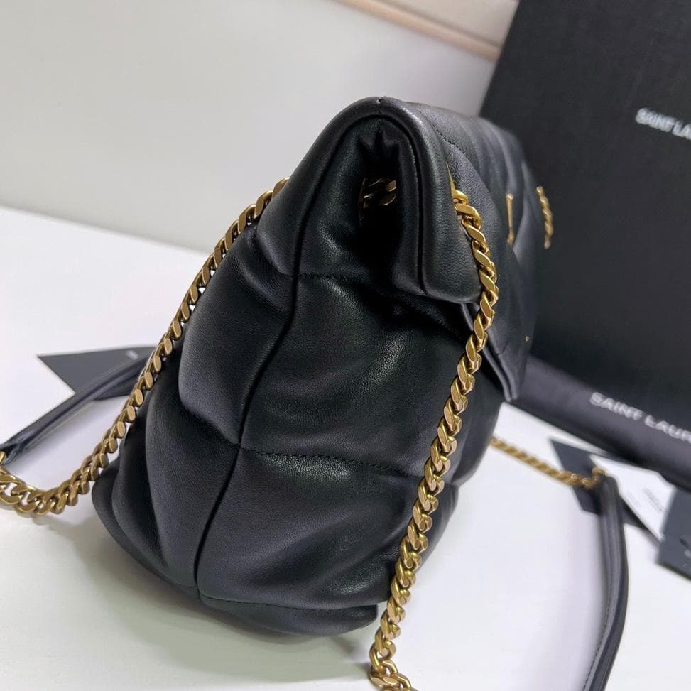 極美品！YSLブラック2WAYショルダーバッグレザー
