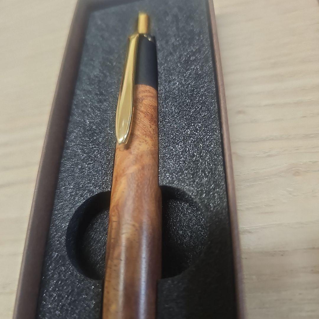 ボナンペン　　シャーペン　真鍮金具　花梨瘤 カリンコブ