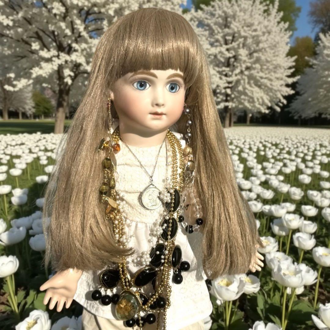 ユミカ ビスクドール アーテー 作家様 ピンクドレス リボン カメオ