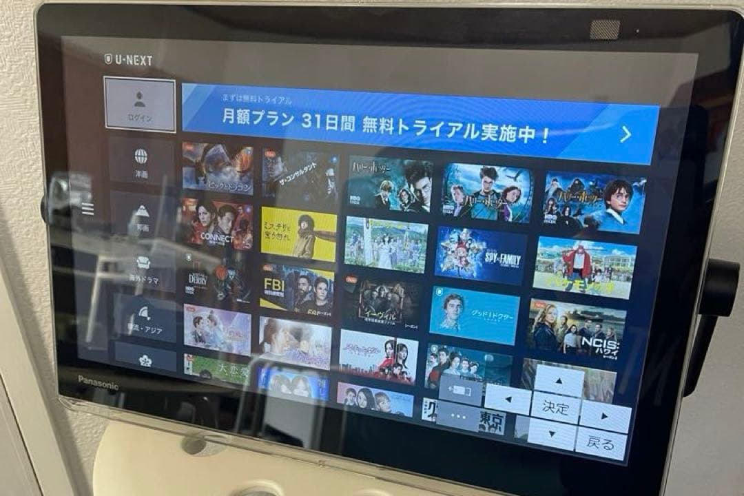 パナソニックプライベートビエラ　UN-15CN10D 充電台・防水リモコンセット