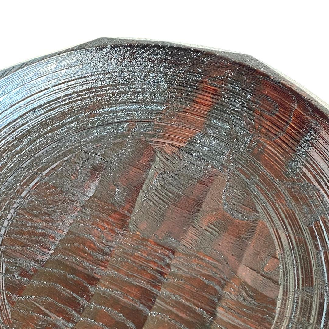 二代目村瀬治兵衛 沢栗大盆 千菓子器 本漆塗り 木彫り 漆器 丸盆 民芸品