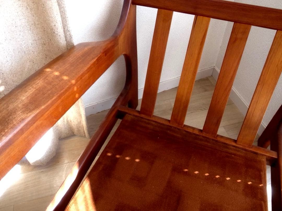 北欧 ヴィンテージ ソファ 本革 レザー チーク