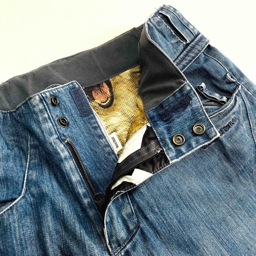 6697 ボルコム　パンツ　メンズ スノボウェア　デニム風パンツ　スノボ