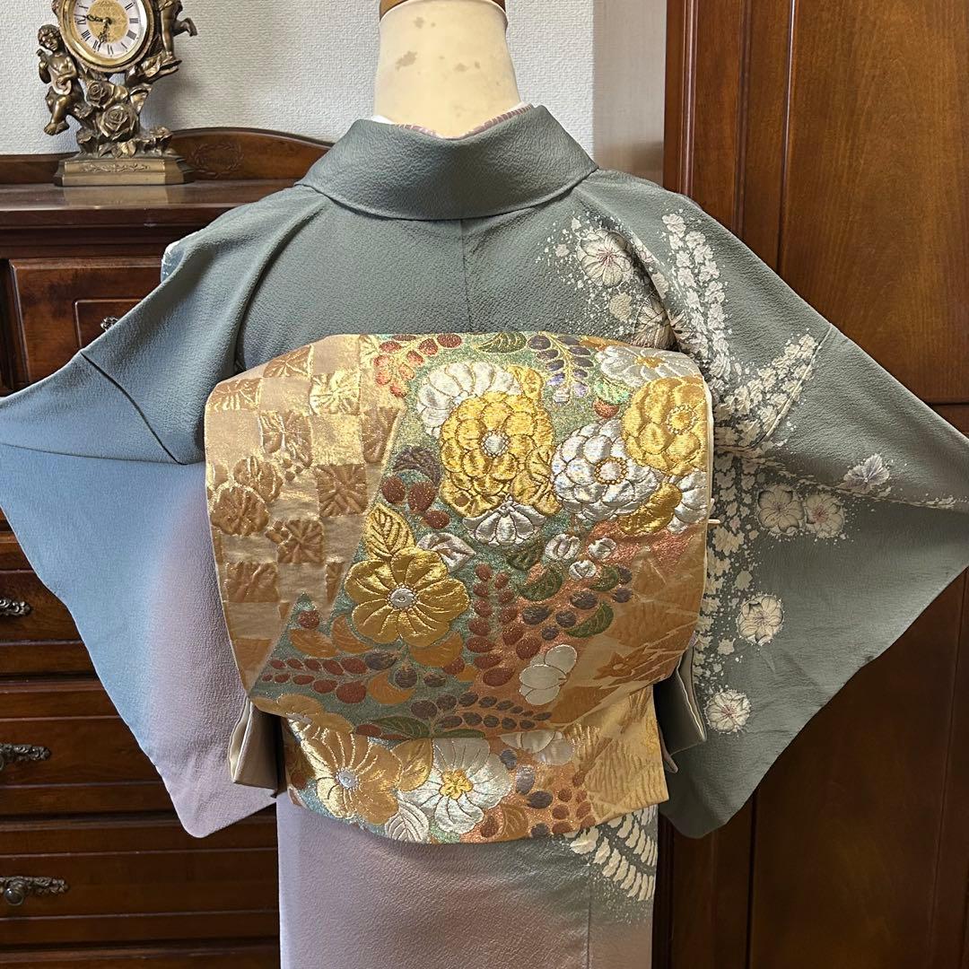 逸品　【翠山工房　辻が花　絞り】　訪問着