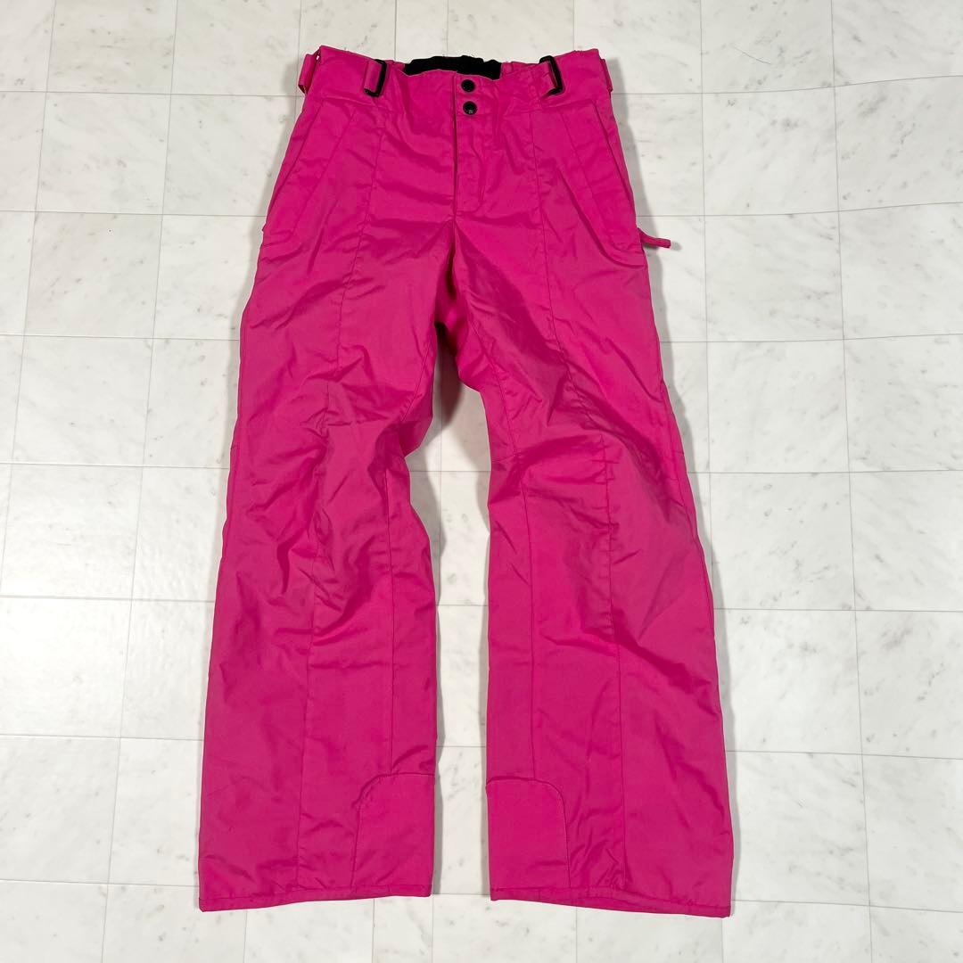 フェニックス スキーウエア レディース M ピンク 黒 雪模様 ウエア上下