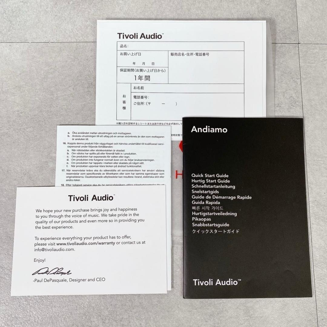 W304 チボリオーディオ TivoliGOAndiamo ワイヤレススピーカー